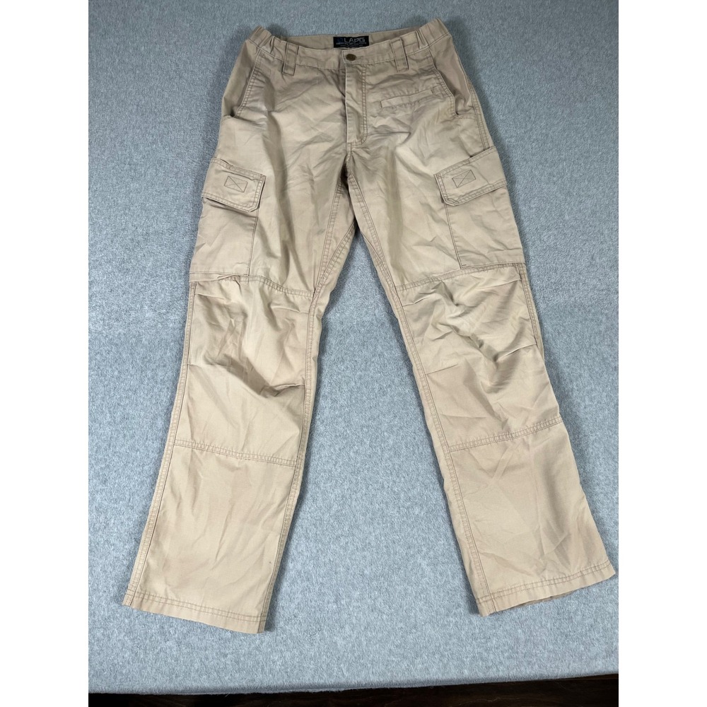 LAPG Urban Ops Tactical Pants Mens 30x32 Khaki Tan Ripstop Cargo CCP1017LRS